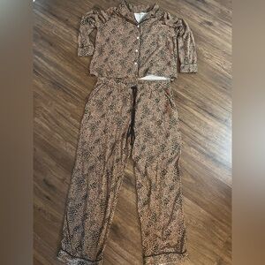 Lands' End Animal Print Sleepwear Set